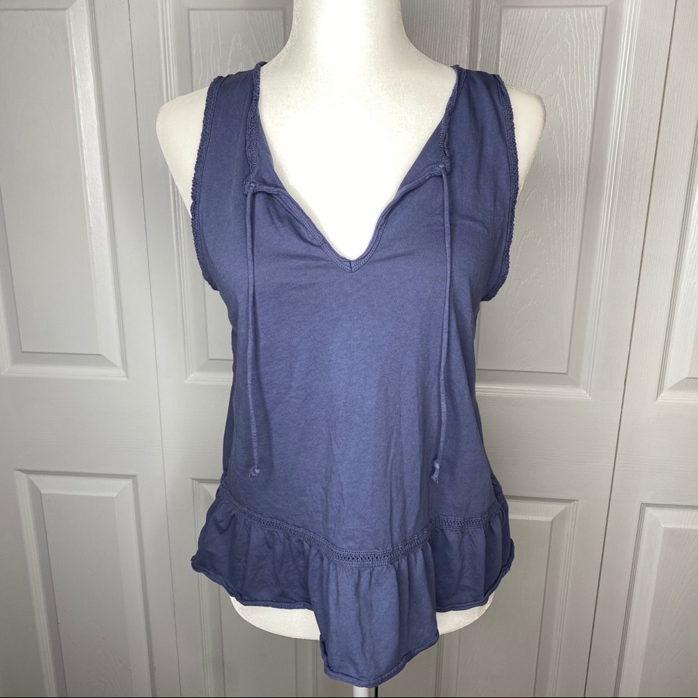 🔥SOLD🔥Abercrombie & Fitch Tank Top Slate Blue Size Small - Picture 1 of 16